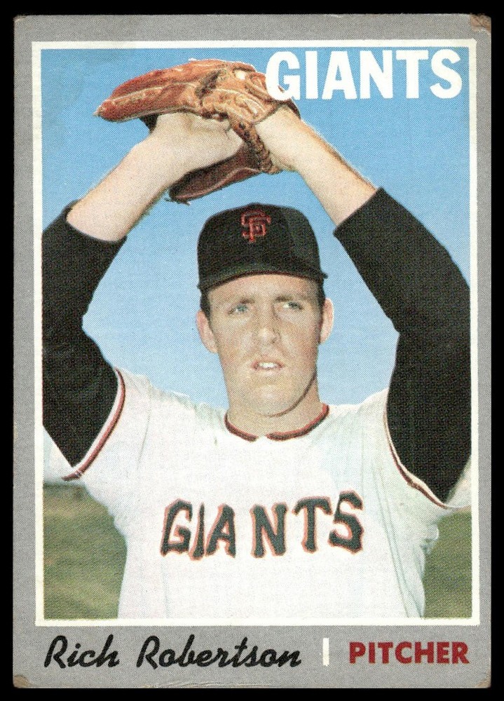 1970 Topps Rich Robertson #229 San Francisco Giants – Poor