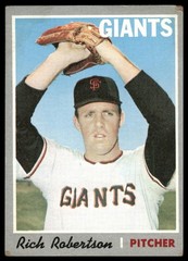 1970 Topps Rich Robertson #229 San Francisco Giants – Poor