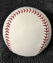 Mark Fidrych Signed Autograph OMLB Baseball The Bird ROY 76 TRISTAR Pearl White