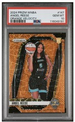 2024 Prizm WNBA Angel Reese RC PSA 10💎Orange Velocity Prizm Rookie🔥PERFECT