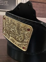 3D BIG GOLD HEAVYWEIGHT CHAMPIONSHIP REPLICA BELT CNC HD & 24K GOLD PLATED