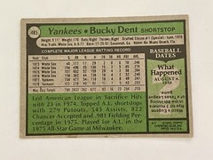1979 Topps #485 Bucky Dent