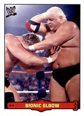 2012 Topps Heritage WWE Ringside Action #14 Bionic Elbow / Dusty Rhodes