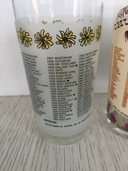 3 Vintage Horse Racing Glasses Pimlico Preakness 1979 Kentucky Derby 1977 1995
