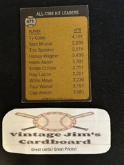 1973 Topps – All-Time Leaders #471 Ty Cobb Vintage HOF! Legend! VG/EX!👀🔥🔥⚾A