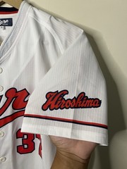 Hiroshima Toyo Carp Takayoshi Noma NPB Japan Baseball Jersey L *FLAWS*