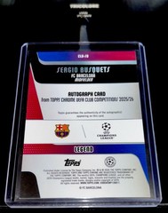 Topps 2025 Topps Chrome MLS Sergio Busquets CA-SB Autograph Insert Inter Miami