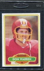 1980 Topps Don Warren RC #371 Redskins Nm/mt
