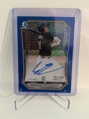 2026 Bowman Chrome CALEB BONEMER Auto Blue Mojo Refractor /150 #BMA-CB White Sox