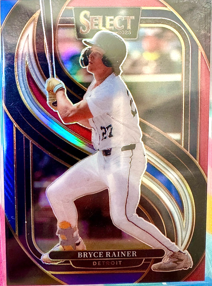 2025 Panini Select – Bryce Rainer #126 Red, White & Blue Prizm – S/N: 070/249