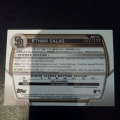 2023 Bowman Chrome – Prospects Ethan Salas #BCP-171 Pink Mojo Refractor/199 (RC)