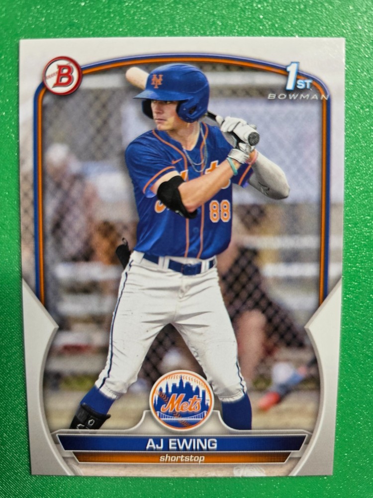 2025 BOWMAN AJ EWING 1ST ROOKIE #BD-152 NEW YORK METS MLB BASEBALL RC QTY