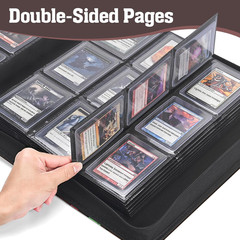 Top Loader Binder, 9-Pocket Trading Card Album, Holds 360 Top Loaders | Fits 3 X