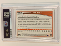 2013 Topps Chrome Update Black Refractor #MB-35 Marcell Ozuna RC /99 – PSA 8