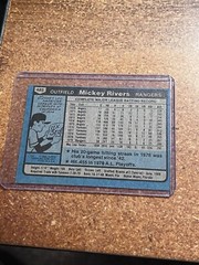 1980 Topps Baseball # 485 Mickey Rivers