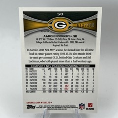 Aaron Rodgers 2012 Topps Chrome BCA Pink Refractor #50 Packers #d /399 D4
