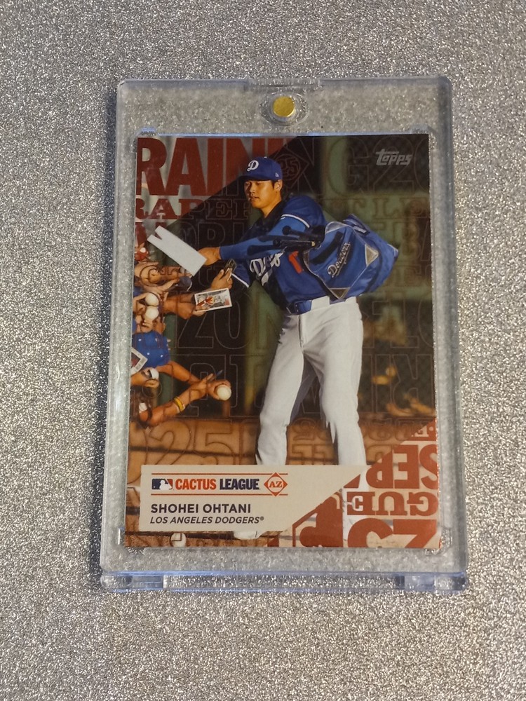 SHOHEI OHTANI RARE RED FOIL CATCUS INVESTMENT CARD TOPPS SP DODGERS MVP MINT
