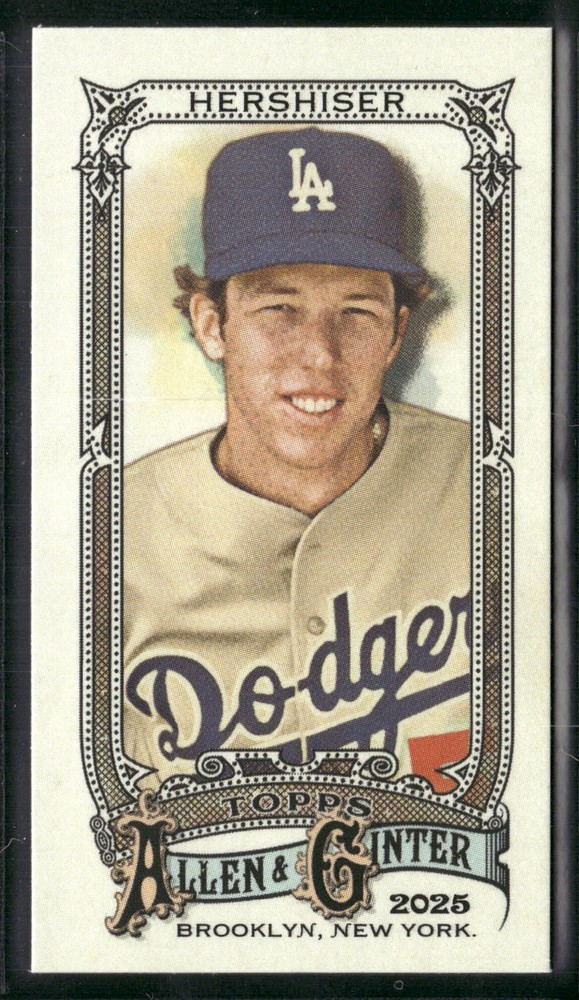 2025 Topps Allen & Ginter #44 Orel Hershiser Mini Mitchell & Ness Back