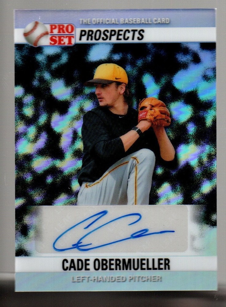 2026 Pro Set Metal 1990 Pro Set Auto Pris Silver #90ACO1 Cade Obermueller 9/20