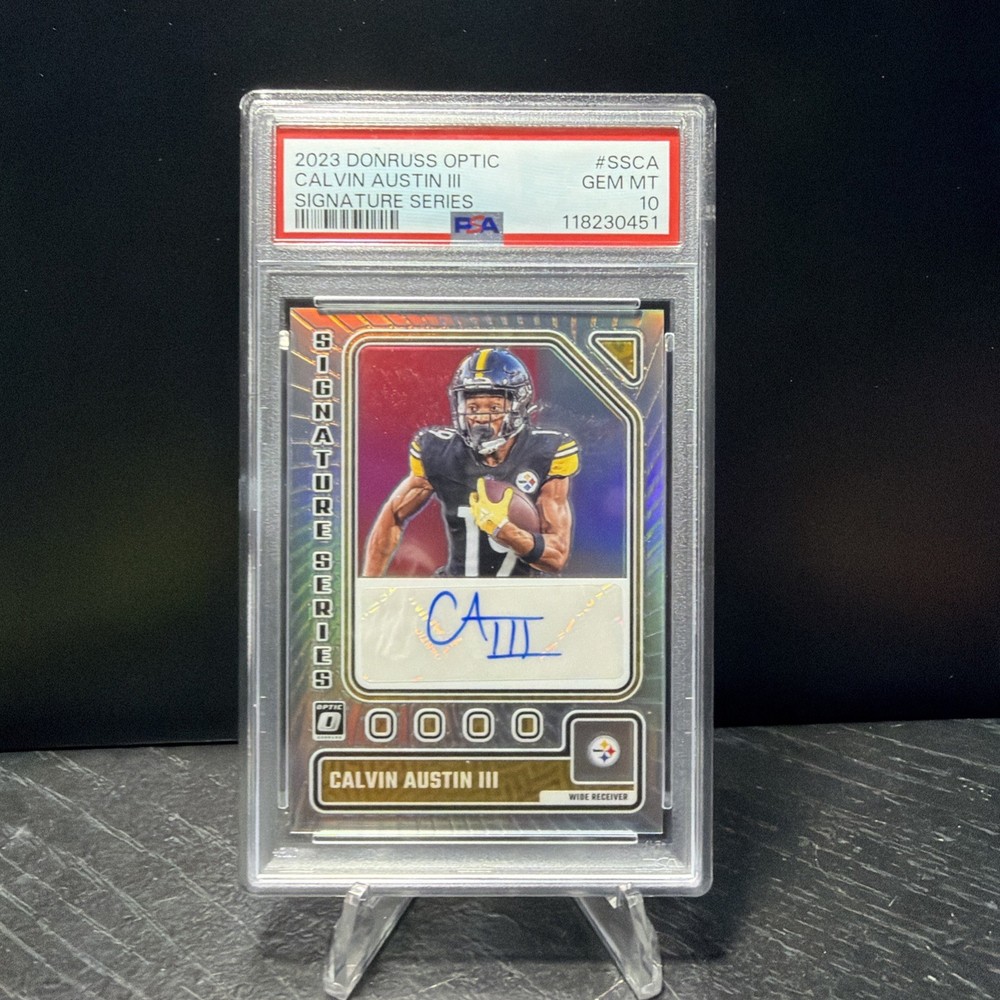 2023 Panini Donruss Optic Signature Series Holo Calvin Austin III #SS-CA POP 4!!