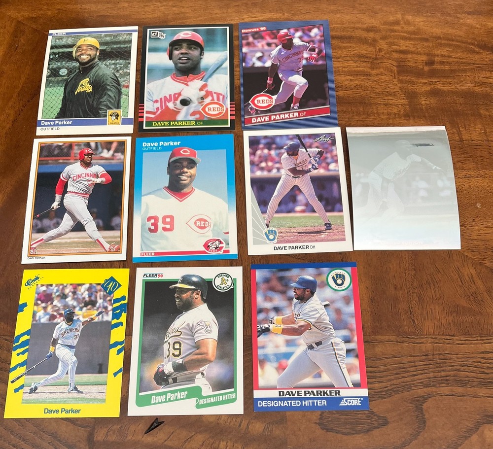 Dave Parker 10 Card Lot: Pittsburgh Pirates HOF