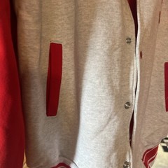 Vtg Fruit of the Loom Ohio State Buckeyes Varsity Jacket Mens Xl Gray Red Logo