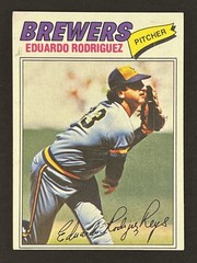 1977 Topps Eduardo Rodriguez Milwaukee Brewers #361