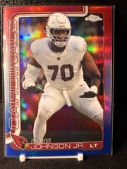 2025 Topps Chrome – Paris Johnson Jr. #3 Red/White/Blue