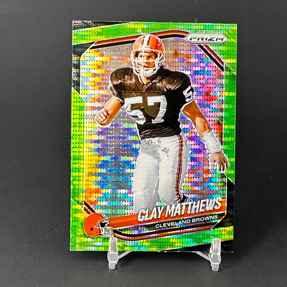 2025 Panini Prizm #251 Clay Matthews Jr. Neon Green Pulsar