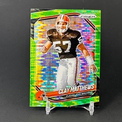 2025 Panini Prizm #251 Clay Matthews Jr. Neon Green Pulsar