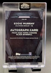 2026 Topps Chrome Black – Eddie Murray – Rose Gold Auto /10 ORIOLES