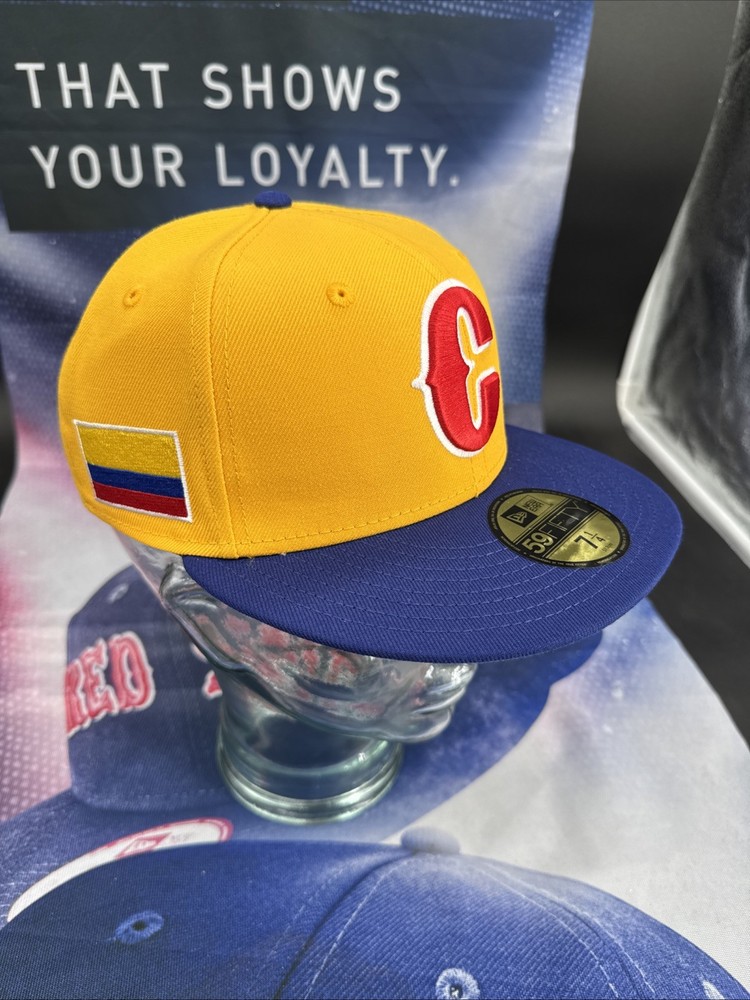 New Era 59FIFTY Colombia World Baseball Classic Yellow Blue Size 7 1/4