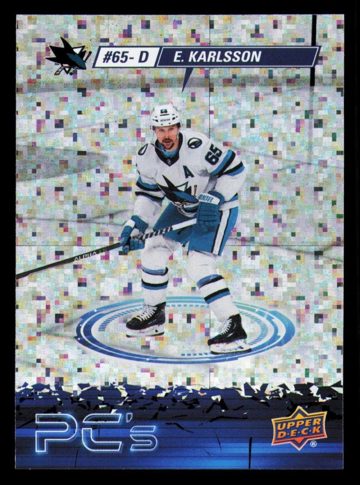 2023-24 Upper Deck #PC-1 Erik Karlsson PC&rsquo;s Sparkle San Jose Sharks