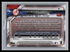 2018 Bowman Chrome #83 Gleyber Torres Base Rookie Card RC New York Yankees