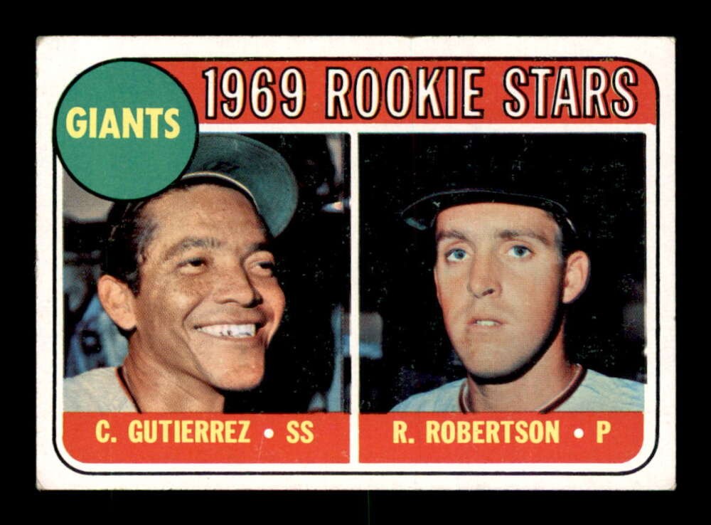 1969 Topps #16 Cesar Guitierrez/Rich Robertson Rookie Stars VG/VGEX X3612311