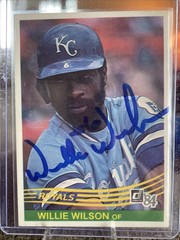 1984 Donruss – Willie Wilson Auto #175 Kansas City Royals