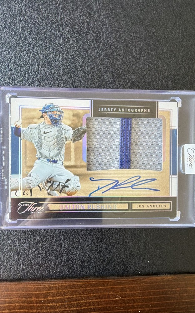 2025 Panini Three and Two – Jersey Autographs Dalton Rushing, Dalton Rushing…