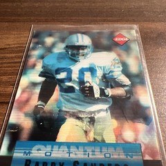 BARRY SANDERS 1996 Collector’s Edge Quantum Motion #19 Lions HOF