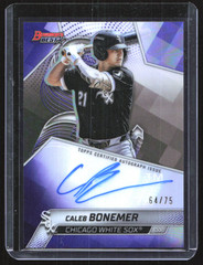 2025 Bowmans Best Caleb Bonemer Auto Purple Refractor /75 White Sox
