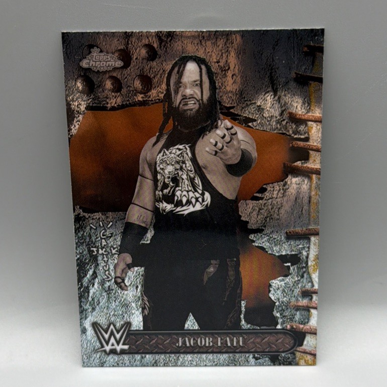 JACOB FATU 2025 TOPPS CHROME X CACTUS JACK WWE #48 WRESTLING CARD
