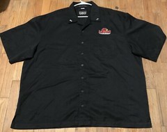 Port Authority Men’s Lamar Athletics Button Up Shirt Sz. 3XL PRE-OWNED Black LT