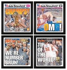 2026 NBA Finals Champions New York Knicks 4 Frame Collection w « The Tip of the W