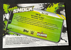 AJ Lee 2026 Topps Chrome WWE Gold Geometric Viral Shock #&rsquo;d /50 – #VIR-18