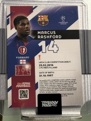 Marcus Rashford 2025 Topps Total Football Barcelona /99 Rainbow Foil (AAO)