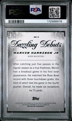 2024 Topps Chrome Marvin Harrison Jr. Dazzling Debuts Rookie RC Case Hit PSA 10