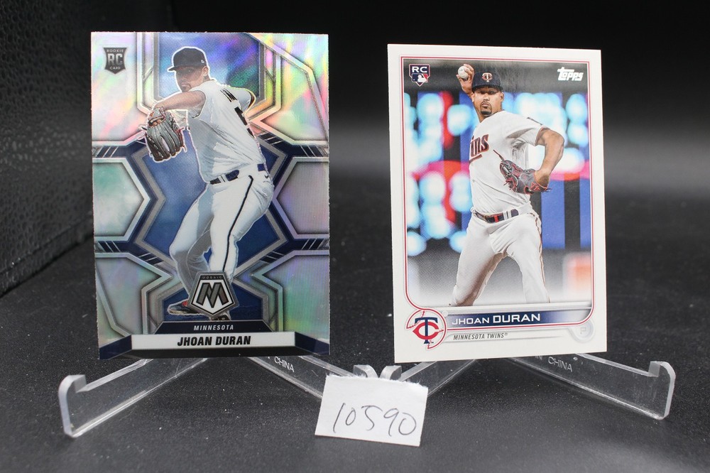 2022 Mosaic Rookies Jhoan Duran #271 Silver Prizm & Topps #US277