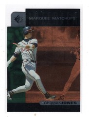 1997 SP Marquee Matchups #MM9 Chipper Jones Insert