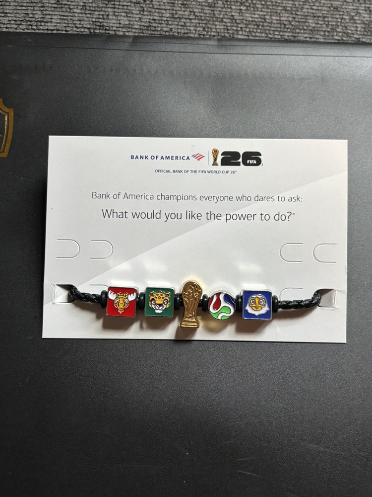 FIFA World Cup 2026 Official Charm Bracelet Soccer Collectible size 9 inches