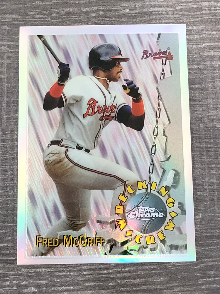 1996 Topps Chrome Wrecking Crew Refractor Fred McGriff #WC10 Atlanta Braves