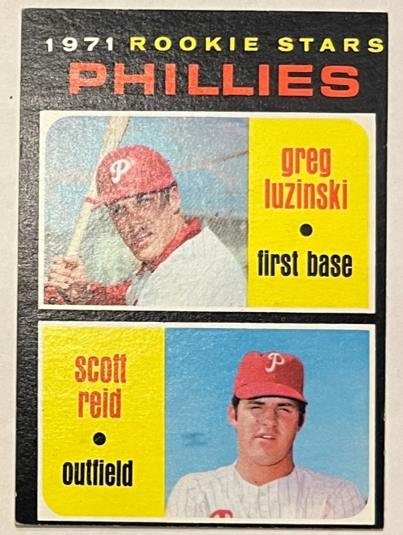 1971 Topps #439 Phillies Rookie Stars Greg Luzinski Scott Reid EX-MT OC